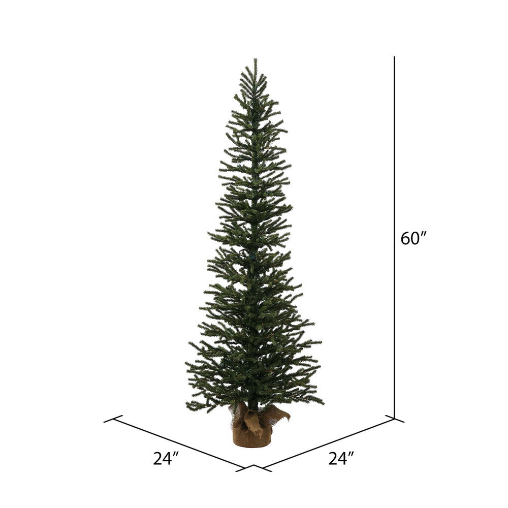 Vickerman 5' Mini Pine Artificial Christmas Tree Unlit