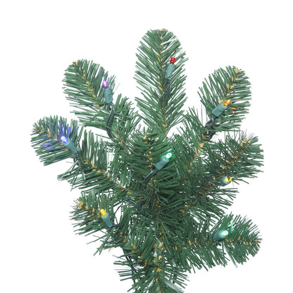 Vickerman 8.5' Oregon Fir Slim Artificial Christmas Tree Multi-Colored LED Lights