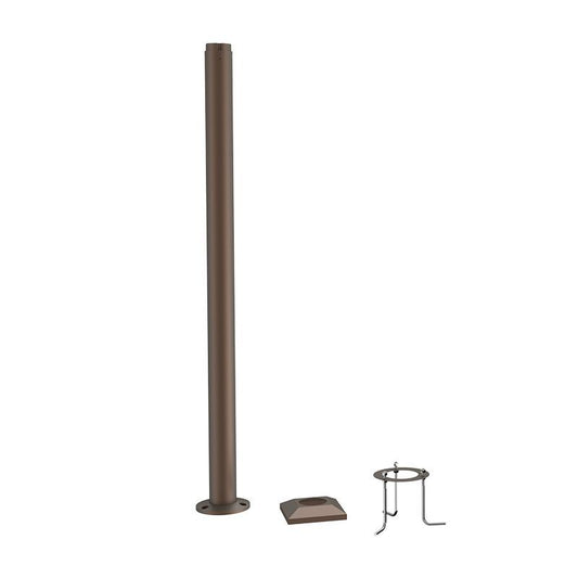 Westgate Bollard Pole System 5Ft Base , Outdoor Lighting, Bronze Finish