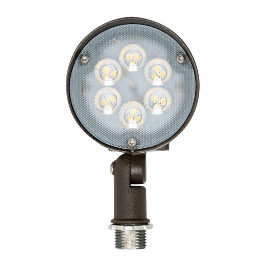 Westgate Integrated LED Bullet 15W 50K 120-277V 0-10V 35D Beam Knuckle, Outdoor Lighting, 15W, 1900 Lumens, 5000K, Bronze 0~10V Dimmable