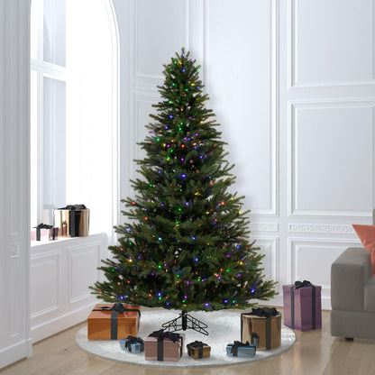 Vickerman 6.5' x 52" Balsam Spruce Artificial Christmas Tree Multi-colored Dura-Lit LED lights