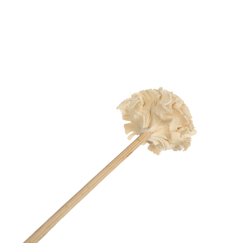 Vickerman Natural Botanicals 1.3"-1.75" Cedar Rose Bleached on Stem. Includes 50 pieces per polybag.