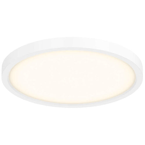 DALS Lighting Ultra Slim LED Ceiling Flush Mount, 3000K, 120V, White Finish