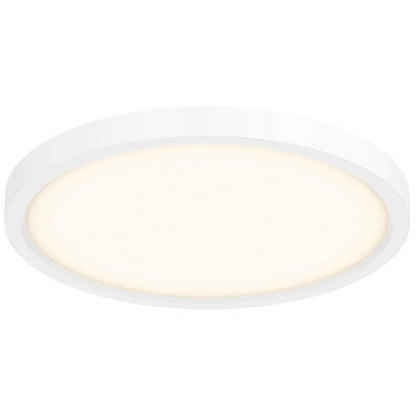 DALS Lighting Ultra Slim LED Ceiling Flush Mount, 3000K, 120V, White Finish