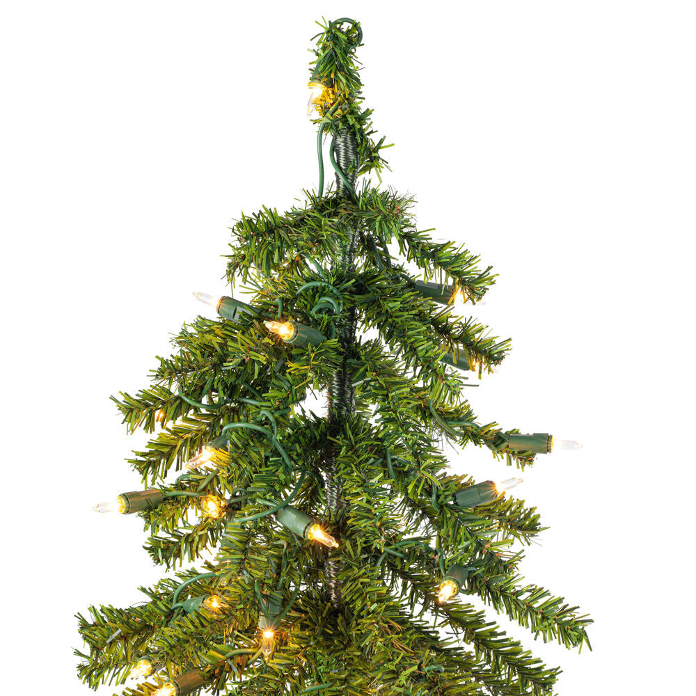 Vickerman 7' x 44" Natural Alpine Artificial Christmas Tree Warm White LED Lights.