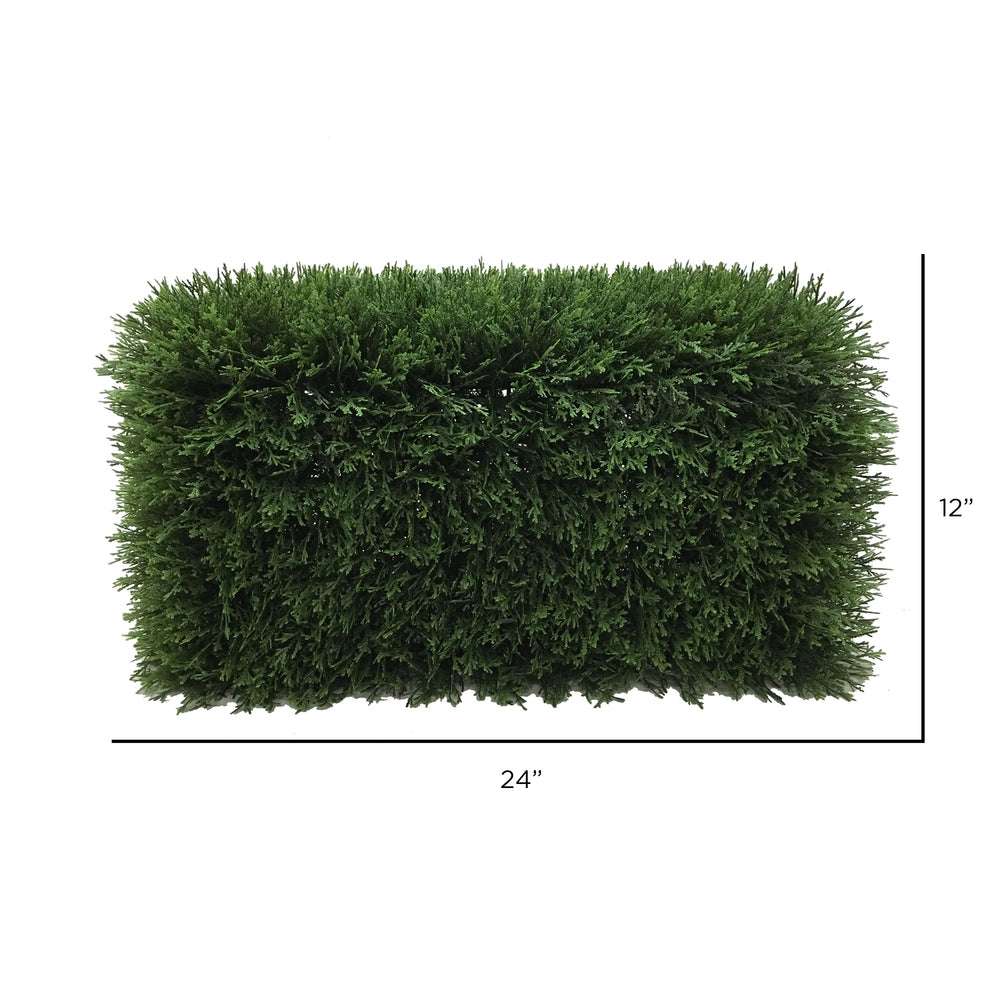 Vickerman Artificial 24" Green Cedar Hedge.