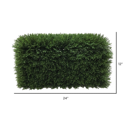 Vickerman Artificial 24" Green Cedar Hedge.
