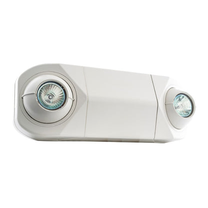 Westgate 2 Lamp Emergency Fixture, White Housing, 120/277V, Ultra Bright Mr-16 Lamps, 50W Remote Capacity..., LED Exit & Emergency Lighting, 3.3W Per Head