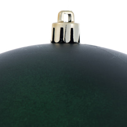 Vickerman 6" Midnight Green Matte Ball Ornament 4 per Bag