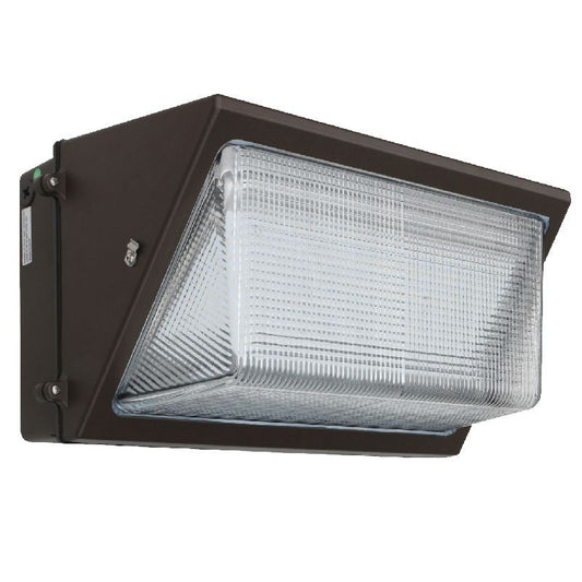 Westgate X-Gen None Cut-Off Glass Wall Pack Lg Housing Adj. 50W-120W 30K 120-277V 0-10V, Outdoor Lighting, 50W/80W/100W/120W, 130 Lumens/W, 5000K, Bronze  Finish