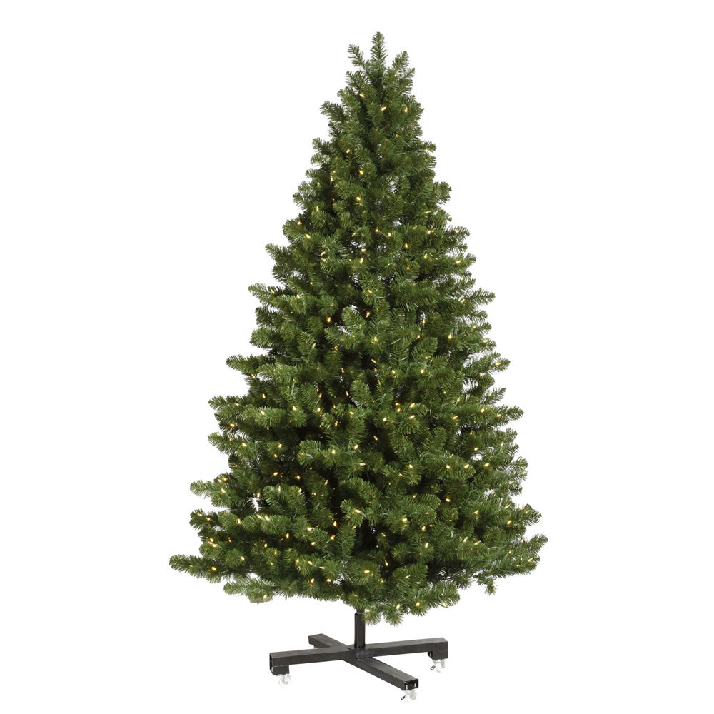 Vickerman 7.5' x 56" Med Grand Teton Artificial Christmas Tree Clear Dura-lit Lights