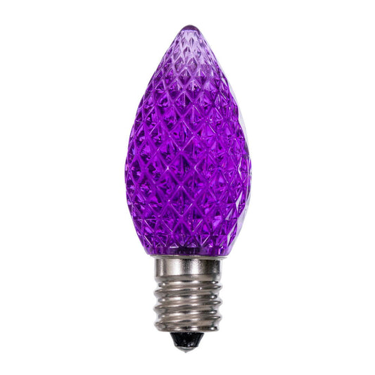 Vickerman C7 LED Purple Faceted Replacement Bulb bag of 25