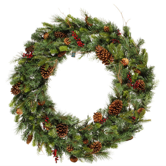 Vickerman 36" Cibola Mixed Berry Artificial Christmas Wreath Unlit