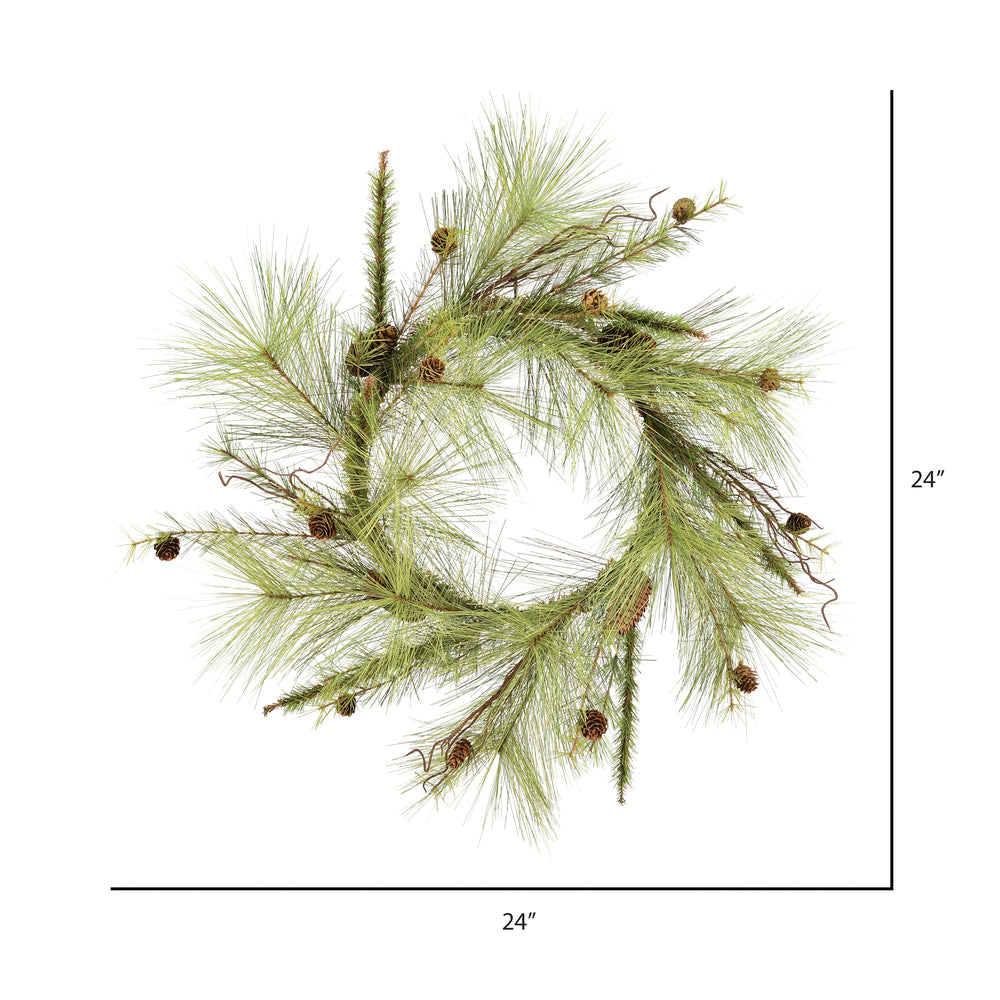 Vickerman 24" Jasper Pine Artificial Christmas Wreath Unlit