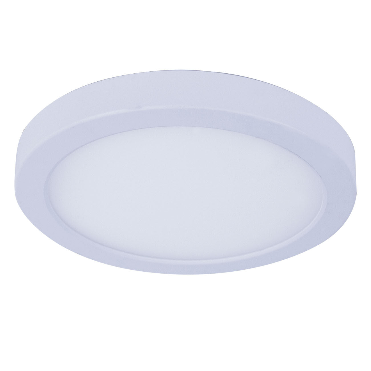 Westgate Builder Series 7In Composite Flush-Mount 14W 5Cct E26, Residential Lighting, 14W, 1100 Lumens, 27K/30K/35K/40K/50K, White Finish, TRIAC Dimming