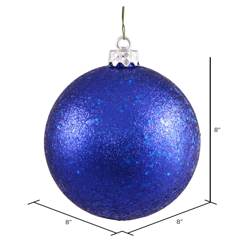 Vickerman 8" Cobalt Sequin Ball Ornament