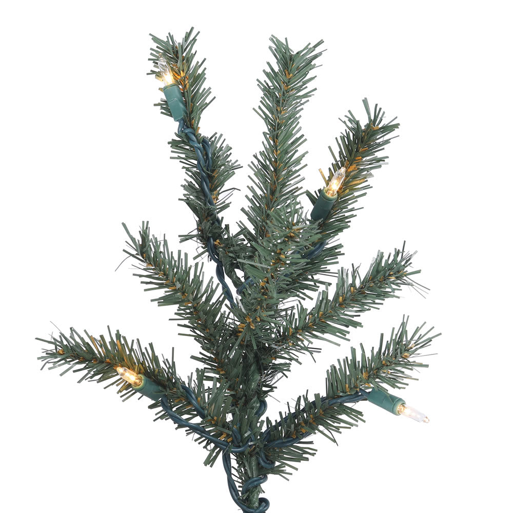 Vickerman 9' Natural Bark Alpine Artificial Christmas Tree Warm White Dura-lit LED Lights