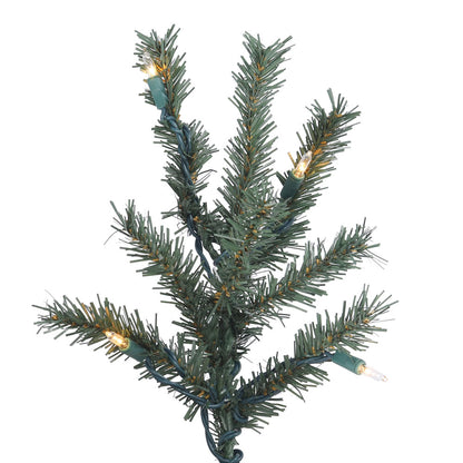 Vickerman 9' Natural Bark Alpine Artificial Christmas Tree Warm White Dura-lit LED Lights