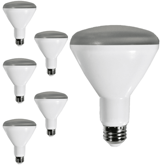 Damar BR30 LED Flood Light Bulb 8W 650 Lumen E26 Medium Base 3000K Soft White for Interior Home Decor Kitchen Recessed Can Light Bulbs 120V 110° Beam Angle Dimmable White Finish Pack of 6