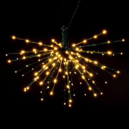 Vickerman 160Lt x 24" Green Starburst Warm White 5mm LED Lights.