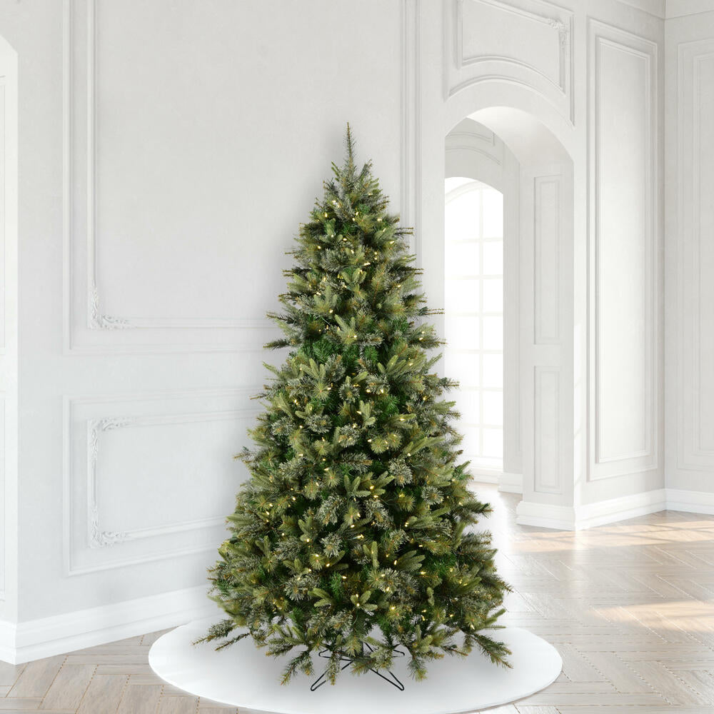 Vickerman 7.5' Cashmere Pine Artificial Christmas Tree with Warm White Dura-Lit® LED Lights