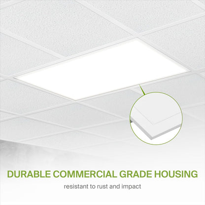 ASD Lighting LED Back-Lit Flat Panel 2x4 40W 4000K Dimmable UL DLC Premium