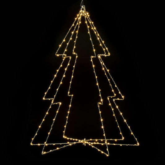 Vickerman 240 lights x 24" Warm White Twinkle LED Tree Steel Wire Silhouette Light.