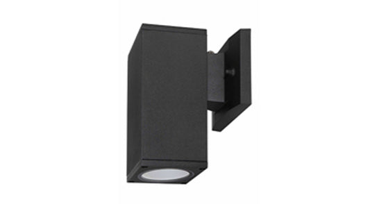 ASD Lighting LED Outdoor Wall Cylinder Square Up or Down 9W 120V 3000/4000/5000K with Photocell Black ETL