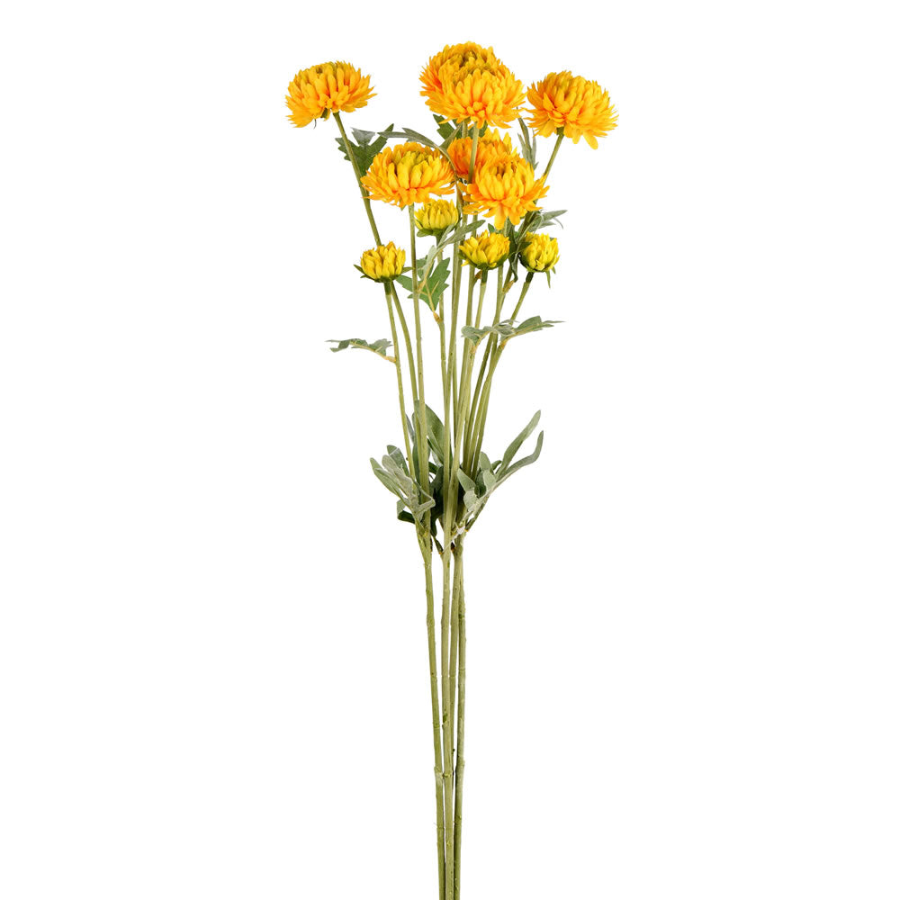 Vickerman 27" Artificial Yellow Daisy Spray. There are 4 Sprays per pack.