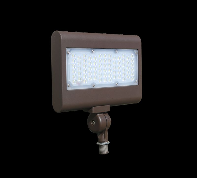 Westgate 0-10V Dimming DLC Premium LF3 Flood/Area Light Series, Outdoor Lighting, 50W, 6100 Lumens, 4000K, Dark Bronze Finish, 0~10V Dimmable