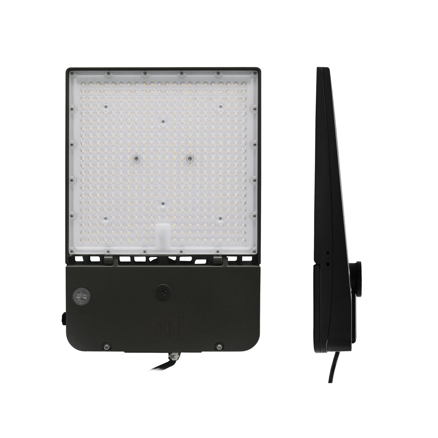 ASD Lighting LED Area Light with Q-base 100/120/150W 120-277V 0-10V Dimmable 170Lm/W 3000/4000/5000K with Photocell White UL DLC Premium