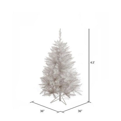 Vickerman 4.5' Sparkle White Spruce Artificial Christmas Tree Unlit
