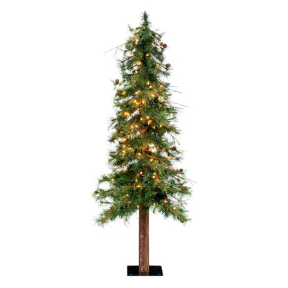Vickerman 5' Mixed Country Alpine Artificial Christmas Tree Clear Dura-Lit® Mini Lights