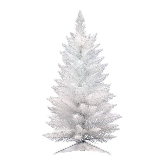 Vickerman 30" Sparkle White Spruce Pencil Artificial Christmas Tree Unlit