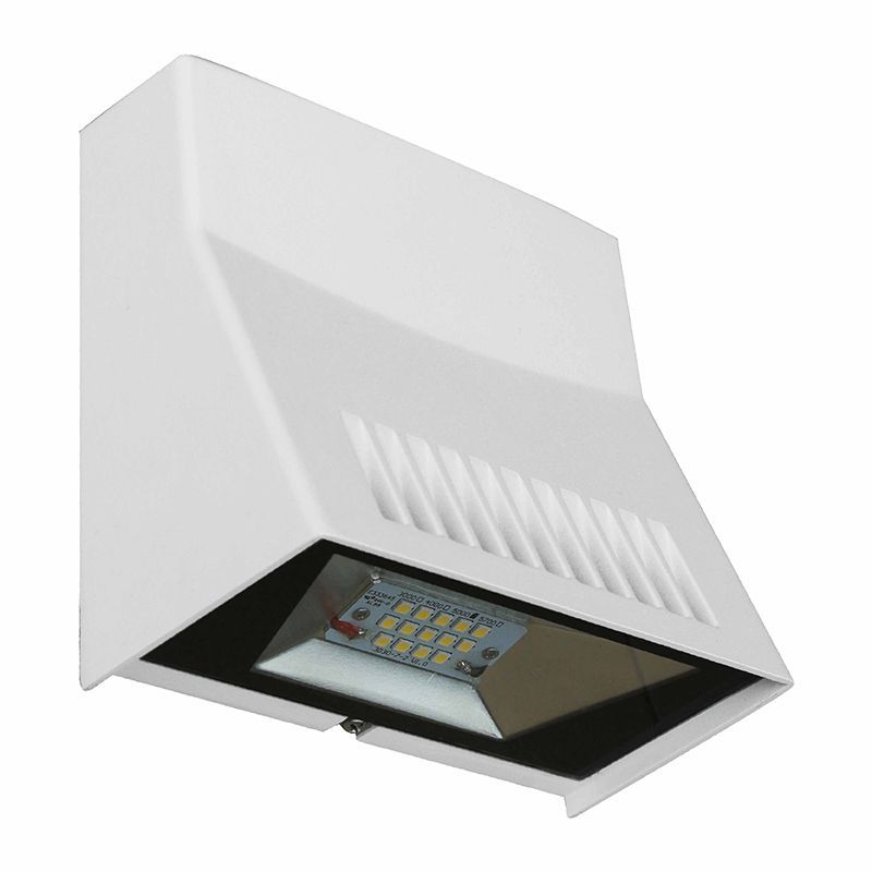 Westgate Mini Cutoff WallPack, Outdoor Lighting, 12W, 1300 Lumens, 4000K, White Finish