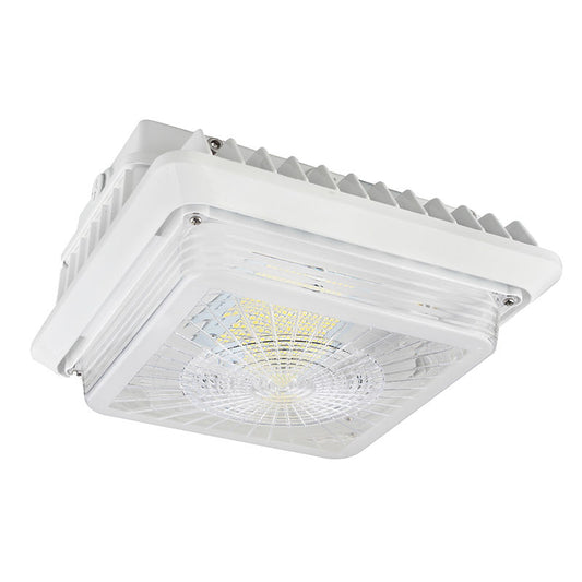 Westgate LED Parking Garage Light, 75W, 4000K, UL Listed, Outdoor Lighting, 75W, 9700 Lumens, 4000K, White Finish, 0~10V Dimmable