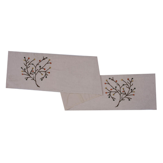 Vickerman 14" x 90" Harvest Branch Table Runner