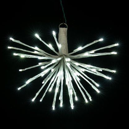 Vickerman 80Lt x 16" White Starburst Pure White 5mm LED Lights.