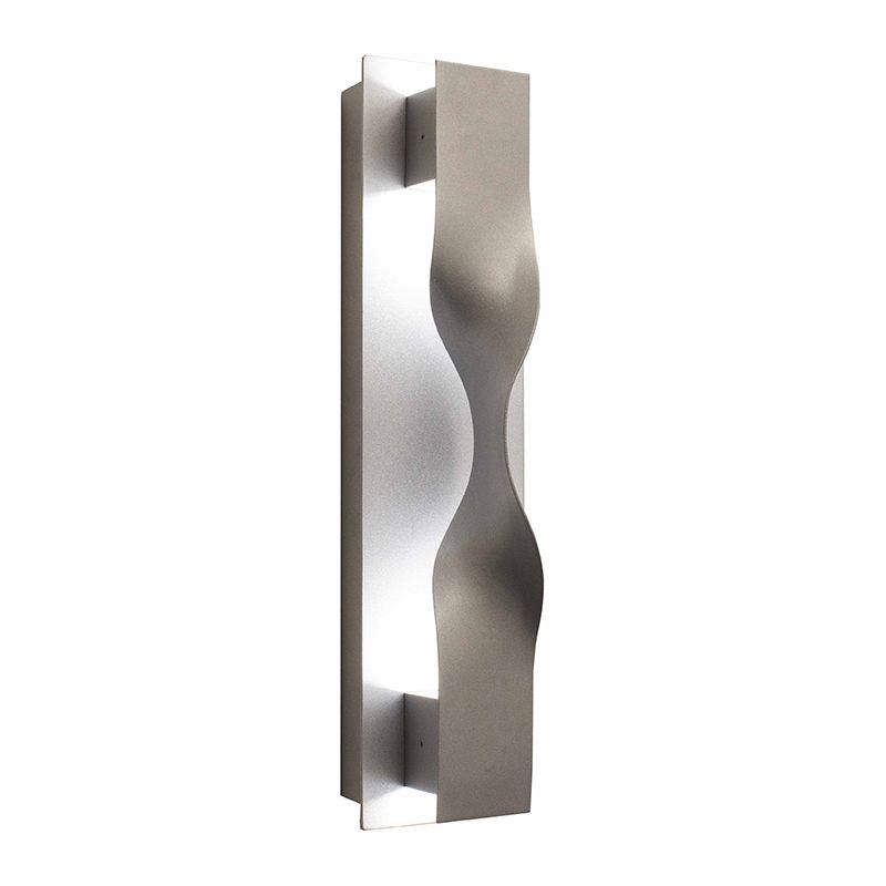 Westgate Crest Wall Scone Cover , Crush Type , Silver, Outdoor Lighting, Silver Finish