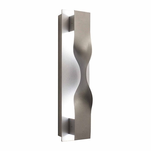 Westgate Crest Wall Scone Cover , Crush Type , Silver, Outdoor Lighting, Silver Finish