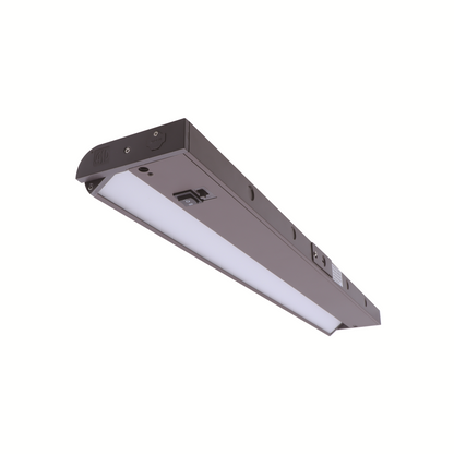 ASD Lighting LED Under Cabinet Swivel 12" 5W 120V Dimmable CCT Selectable 2700/3000/4000K Hardwired or Plug-in, Linkable, Hi/Low Switch, Oil Rubbed Bronze UL