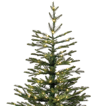 Vickerman 4' x 31" Gibson Slim Potted Pine Artificial Christmas Tree Warm White Dura-lit LED Lights