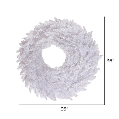 Vickerman 36" White Fir Artificial Christmas Wreath Unlit