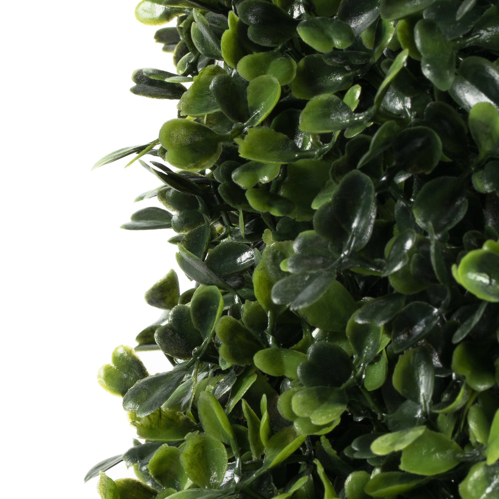 Vickerman 4' Potted Artificial Boxwood Cone.