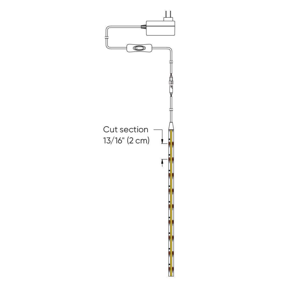Dals Lighting COB LED Tape Light Kit