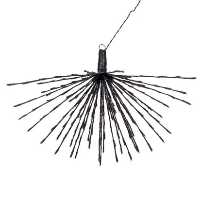 Vickerman 240Lt x 32" Black Starburst Warm White 5mm Twinkle LED Lights.