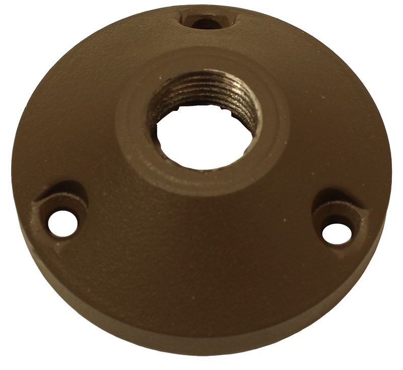 Westgate Fixture Base, Round, Alum., Bronze, Landscape Lighting