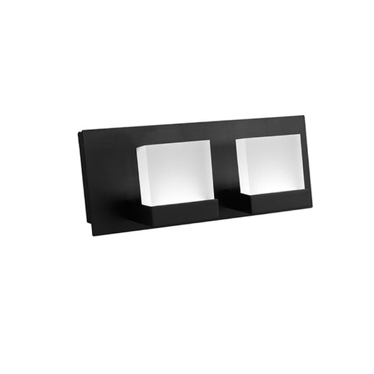ASD Lighting LED Vanity 2-light 12W 120V CCT Selectable 3000/4000/5000K Dimmable Black ETL