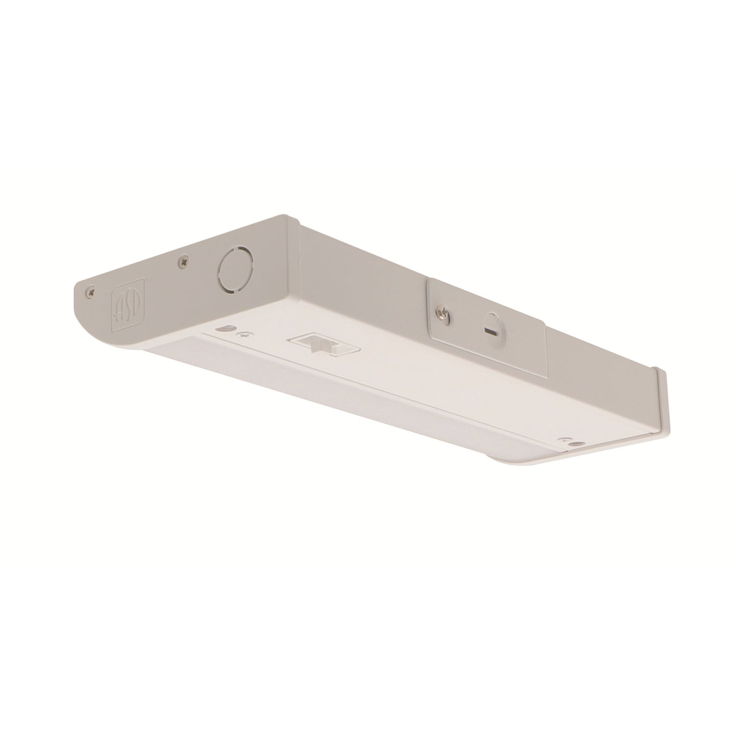 ASD Lighting LED Under Cabinet Bullnose 9" 3W 120V Dimmable CCT Selectable 3000/4000/5000K Hardwired, On/Off Switch, White ETL Energy Star