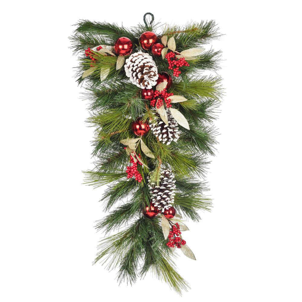 Vickerman 30" Artificial Christmas Teardrop Unlit